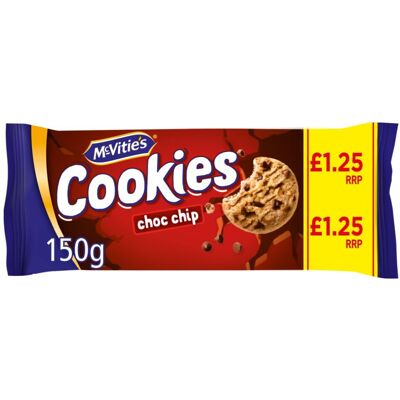 McVities McVitie's Cookies Choc Chip 150g (Pack of 12) McVities McVitie's Cookies Choc Chip 150g (Pack of 12)