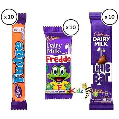 Treat size Fudge, Cadbury Little Bars & Cadbury Freddo's Treat size Fudge, Cadbury Little Bars & Cadbury Freddo's