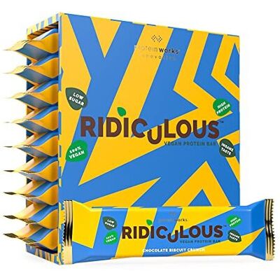 Protein Works - Ridiculous Vegan Protein Bar Award Winning 100% Plant Based & Palm Oil Fre Protein Works - Ridiculous Vegan Protein Bar Award Winning 100% Plant Based & Palm Oil Fre