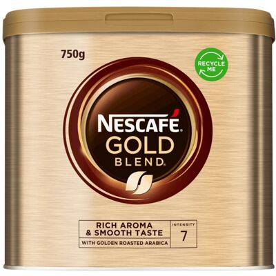 NESCAFE - Gold Blend - 750g Tin - Pack 1 - Instant Coffee NESCAFE - Gold Blend - 750g Tin - Pack 1 - Instant Coffee