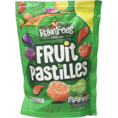 Unbranded Rowntrees Fruit Pastilles Pouch - 120g Sharing Bag - Pack of 10 Unbranded Rowntrees Fruit Pastilles Pouch - 120g Sharing Bag - Pack of 10