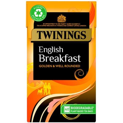 Twinings - English Breakfast - 40 tea bags - 100 g - Tea Twinings - English Breakfast - 40 tea bags - 100 g - Tea