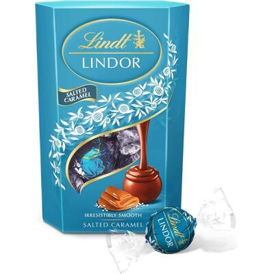 Lindt Lindor Chocolate Truffles Box, Salted Caramel, 200g Lindt Lindor Chocolate Truffles Box, Salted Caramel, 200g