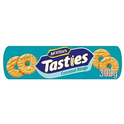 McVities McVitie's Tasties Coconut Rings Biscuits 300g McVities McVitie's Tasties Coconut Rings Biscuits 300g