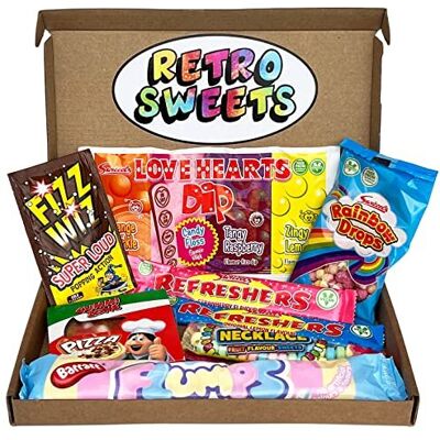 Candy Retro Sweets. Sweets Gift Box. Packed with Sweet Classics. Sweet Hamper Letterbo Candy Retro Sweets. Sweets Gift Box. Packed with Sweet Classics. Sweet Hamper Letterbo