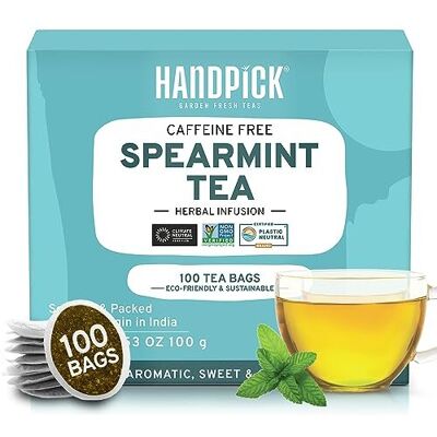 HANDPICK - Spearmint Tea Bags - 100 Count - Tea HANDPICK - Spearmint Tea Bags - 100 Count - Tea