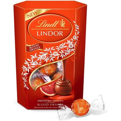 Lindt Lindor Blood Orange Milk Chocolate Truffles Box Approx 16 truffles 200g Co Lindt Lindor Blood Orange Milk Chocolate Truffles Box Approx 16 truffles 200g Co