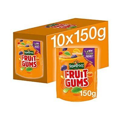 Nestle - Rowntrees Fruit Gums - 10 x 150 g - Sweets Nestle - Rowntrees Fruit Gums - 10 x 150 g - Sweets