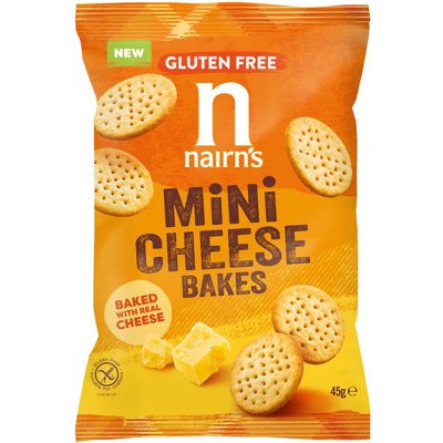 Nairn's - Mini Cheese Bakes - 45g - Pack of 14 - biscuits Nairn's - Mini Cheese Bakes - 45g - Pack of 14 - biscuits