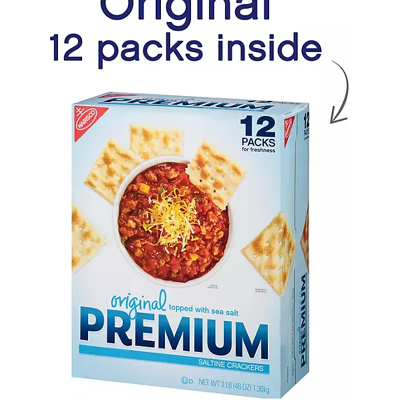 Nabisco Premium Original Saltine Crackers, 12 pk. Nabisco Premium Original Saltine Crackers, 12 pk.