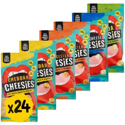 CHEESIES Crunchy Cheese Keto Snack Variety Pack 100% Cheese Sugar Free, CHEESIES Crunchy Cheese Keto Snack Variety Pack 100% Cheese Sugar Free,