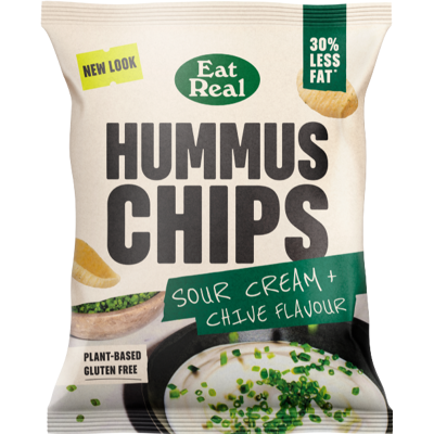 Eat Wholesome Food Co.Eat Wholesome Food Co. EAT REAL Hummus Chips - Sour Cream & Chive 45g (Pack of 18) Eat Wholesome Food Co.Eat Wholesome Food Co. EAT REAL Hummus Chips - Sour Cream & Chive 45g (Pack of 18)