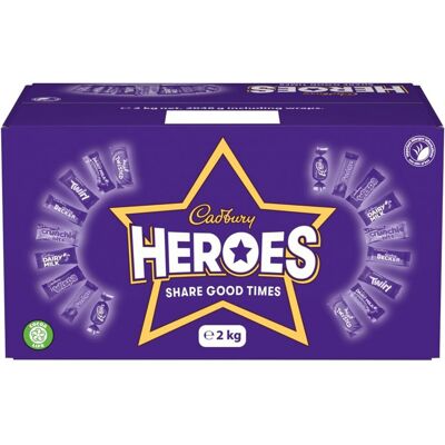 Cadbury Heroes Chocolate Lage Bulk Sharing Box, Assorted Mini-Size Milk Chocolat Cadbury Heroes Chocolate Lage Bulk Sharing Box, Assorted Mini-Size Milk Chocolat