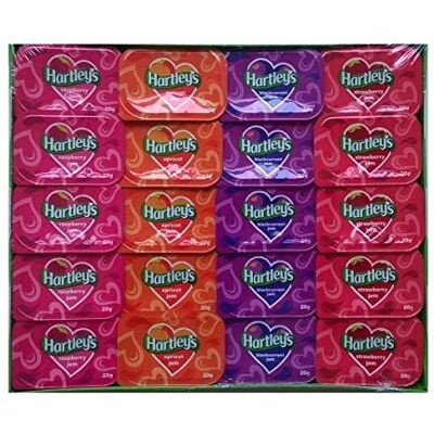 Hartleys Assorted Jam Individual Portions 20g - Vegetarian-Friendly Hartleys Assorted Jam Individual Portions 20g - Vegetarian-Friendly