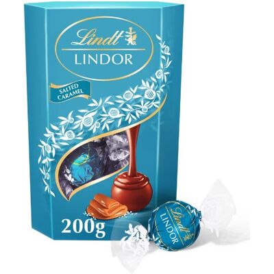 (Pack Of 2) Lindt Lindor Salted Caramel Truffles 200G (Pack Of 2) Lindt Lindor Salted Caramel Truffles 200G