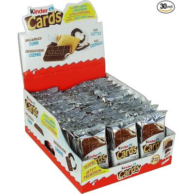 Kinder Cards Wafer Biscuit - Crispy Thin Wafers with Creamy Milk & Cocoa Filling Kinder Cards Wafer Biscuit - Crispy Thin Wafers with Creamy Milk & Cocoa Filling