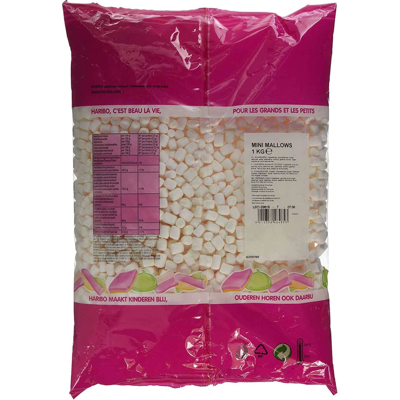 Haribo Chamallows Mini Marshmellows - 1 Kilogram Bag (White) Haribo Chamallows Mini Marshmellows - 1 Kilogram Bag (White)