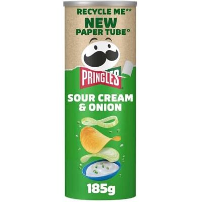 KidzBuzz (Pack Of 2) Pringles Sour Cream & Onion 185g KidzBuzz (Pack Of 2) Pringles Sour Cream & Onion 185g