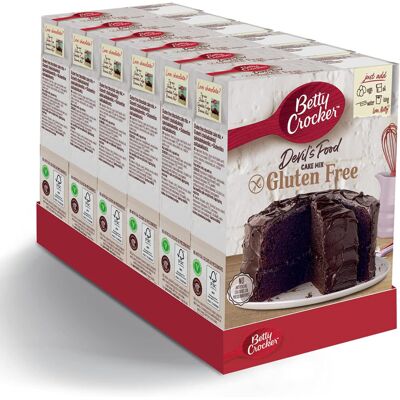 Betty Crocker Devils Food Gluten Free Cake Mix 425(Pack of 6) Betty Crocker Devils Food Gluten Free Cake Mix 425(Pack of 6)