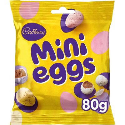( Pack Of 24) Cadbury Milk Chocolate Easter Mini Eggs 80g ( Pack Of 24) Cadbury Milk Chocolate Easter Mini Eggs 80g