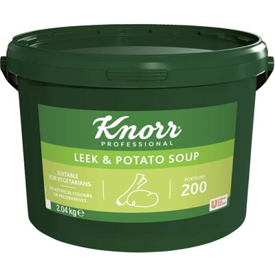 Knorr Professional Leek & Potato Soup Mix, 200 Portions (Makes 34 Litres) Knorr Professional Leek & Potato Soup Mix, 200 Portions (Makes 34 Litres)