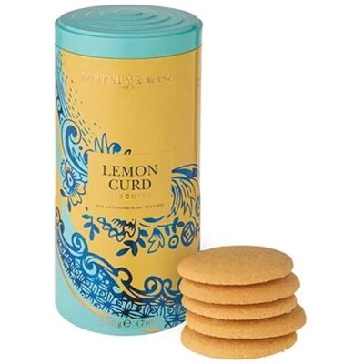 FORTNUM & MASON, Piccadilly Lemon Curd Biscuits, 200g tin FORTNUM & MASON, Piccadilly Lemon Curd Biscuits, 200g tin