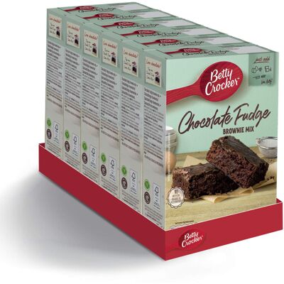 Betty Crocker Chocolate Fudge Brownie Cake Mix 415g (Pack of 6) Betty Crocker Chocolate Fudge Brownie Cake Mix 415g (Pack of 6)