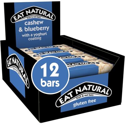 KidzBuzz Eat Natural Cashew & Blueberry Yoghurt Fruit & Nut Bars 12 x 40g KidzBuzz Eat Natural Cashew & Blueberry Yoghurt Fruit & Nut Bars 12 x 40g