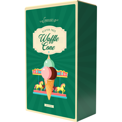 Carousel 10 Gluten Free Waffle Cones Carousel 10 Gluten Free Waffle Cones