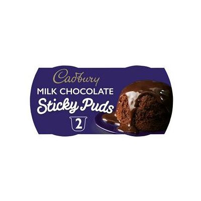 Cadbury Sticky Puds Milk Chocolate 2 per pack Cadbury Sticky Puds Milk Chocolate 2 per pack
