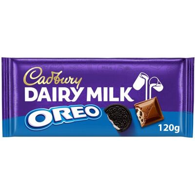 Cadbury Dairy Milk with Oreo 120g - Pack of 6 Cadbury Dairy Milk with Oreo 120g - Pack of 6