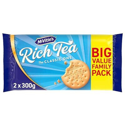 McVities McVitie's Rich Tea Classic Biscuits Twin Pack, 600 g (Pack of 1) McVities McVitie's Rich Tea Classic Biscuits Twin Pack, 600 g (Pack of 1)