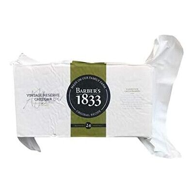 GREAT BRITISH TRADING LIMITED Barbers 1833 Vintage Cheddar Reserve cheese - 1.2kg GREAT BRITISH TRADING LIMITED Barbers 1833 Vintage Cheddar Reserve cheese - 1.2kg