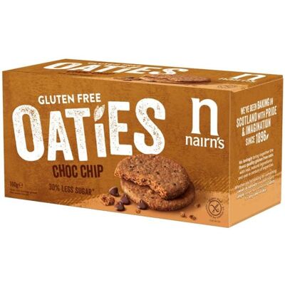 Nairn's Gluten Free Dark Choc Chip Oaties 160g Nairn's Gluten Free Dark Choc Chip Oaties 160g