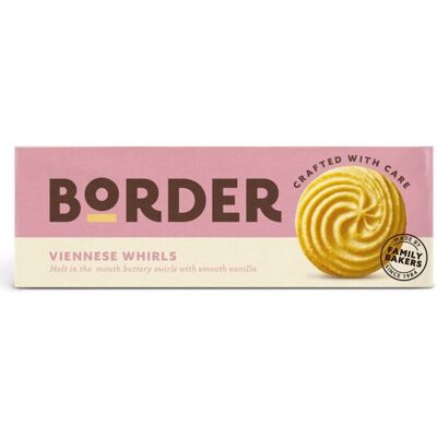 Border Biscuits Light & Buttery Viennese Whirls 145g Border Biscuits Light & Buttery Viennese Whirls 145g