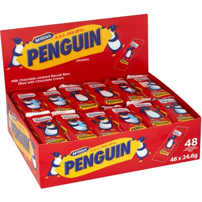 McVities McVitie's Penguin Singles Biscuit Bars 48pk McVities McVitie's Penguin Singles Biscuit Bars 48pk