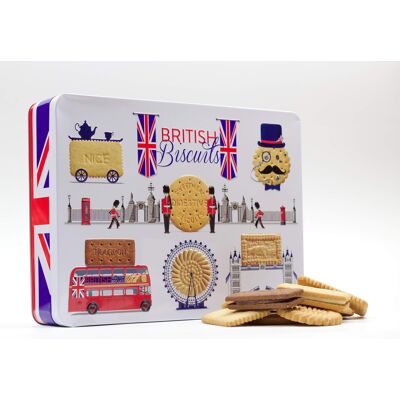 The Silver Crane co. British Biscuits Gift Set - Novelty Large Treat Tin, Luxury Assorted Biscuit Sel The Silver Crane co. British Biscuits Gift Set - Novelty Large Treat Tin, Luxury Assorted Biscuit Sel