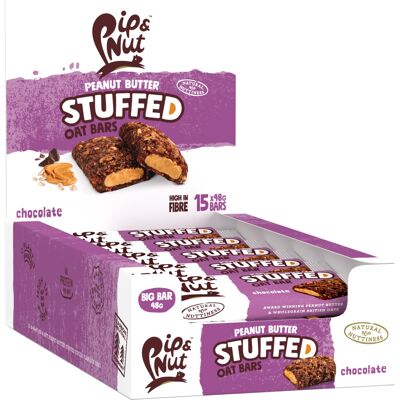 Pip & Nut Peanut Butter Stuffed Oat Bar Chocolate, 15 x 48g Pip & Nut Peanut Butter Stuffed Oat Bar Chocolate, 15 x 48g