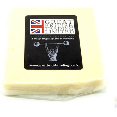 GREAT BRITISH TRADING LIMITED Great British Trading 2 x 200g Block Extra Mature Cheddar Cheese GREAT BRITISH TRADING LIMITED Great British Trading 2 x 200g Block Extra Mature Cheddar Cheese