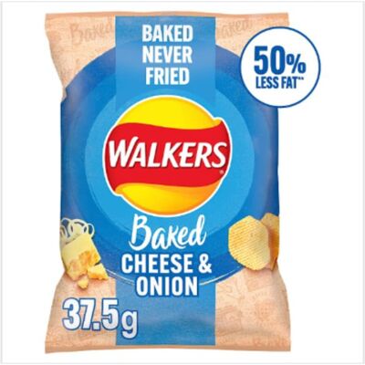 Walkers Baked Cheese & Onion Snacks - 32 x 37.5 g Walkers Baked Cheese & Onion Snacks - 32 x 37.5 g