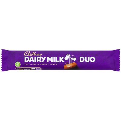 Cadbury Dairy Milk Duo Chocolate Bars, Classic Creamy Taste, 54.4 g (Pack of 36) Cadbury Dairy Milk Duo Chocolate Bars, Classic Creamy Taste, 54.4 g (Pack of 36)
