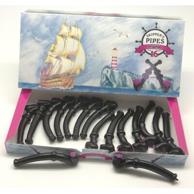 MALACO Skippers Liquorice Pipes - 16 Pipes - 272g (Pack of 2) MALACO Skippers Liquorice Pipes - 16 Pipes - 272g (Pack of 2)