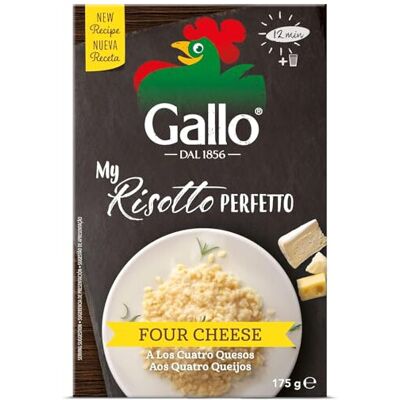 Riso Gallo My Risotto Perfetto Vegetarian Four Cheese, 175 g (Pack of 6) Riso Gallo My Risotto Perfetto Vegetarian Four Cheese, 175 g (Pack of 6)