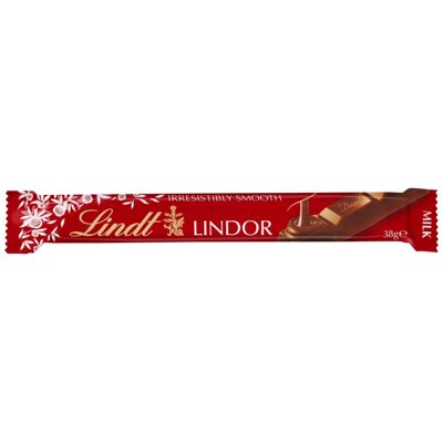 Lindt LINDOR Milk Chocolate Bars 38 g (Pack Of 24) Lindt LINDOR Milk Chocolate Bars 38 g (Pack Of 24)