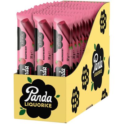 Panda ? Natural Soft Raspberry Liquorice Bars 32 Gr x 36 Bars Pack Panda ? Natural Soft Raspberry Liquorice Bars 32 Gr x 36 Bars Pack