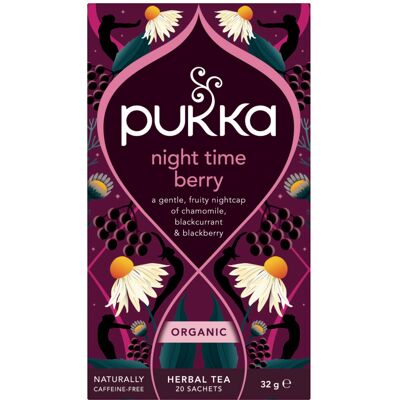 Pukka Herbs Night Time Berry Organic Herbal Tea - Night Time Herbal Tea Pukka Herbs Night Time Berry Organic Herbal Tea - Night Time Herbal Tea