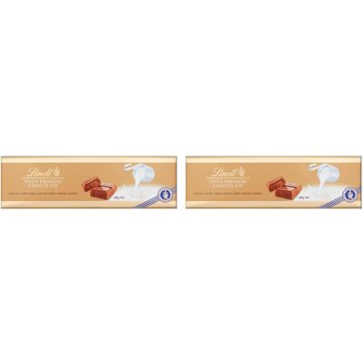 Lindt Swiss Milk Chocolate Gold Bar 300g Pack of 2 Lindt Swiss Milk Chocolate Gold Bar 300g Pack of 2