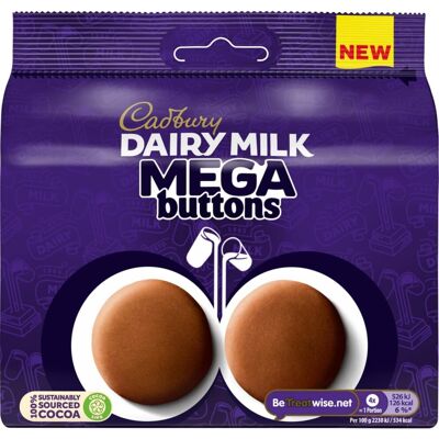 Cadbury Dairy Milk Mega Buttons Giant Chocolate Buttons For Sharing 192 g P Cadbury Dairy Milk Mega Buttons Giant Chocolate Buttons For Sharing 192 g P