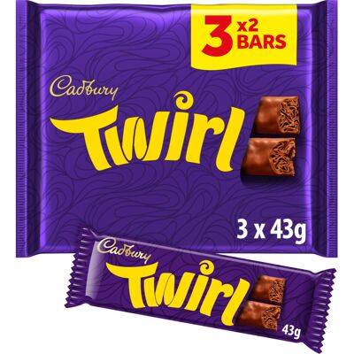 Cadbury Twirl Chocolate Bar 129 Gr Cadbury Twirl Chocolate Bar 129 Gr