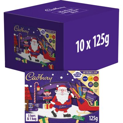 Cadbury Chocolate Selection Box 125g Box of 10 great stocking filler office Cadbury Chocolate Selection Box 125g Box of 10 great stocking filler office